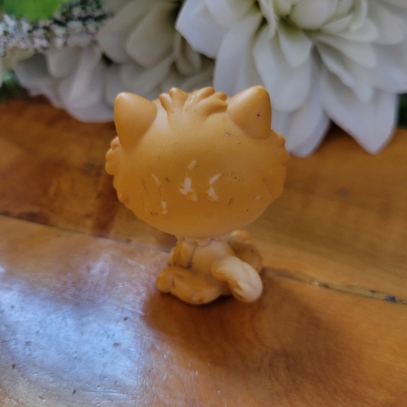 Littlest Pet Shop LPS #117 Chow Chow Dog Orange Brown Blue Eyes Hasbro 2005 - Picture 4 of 9